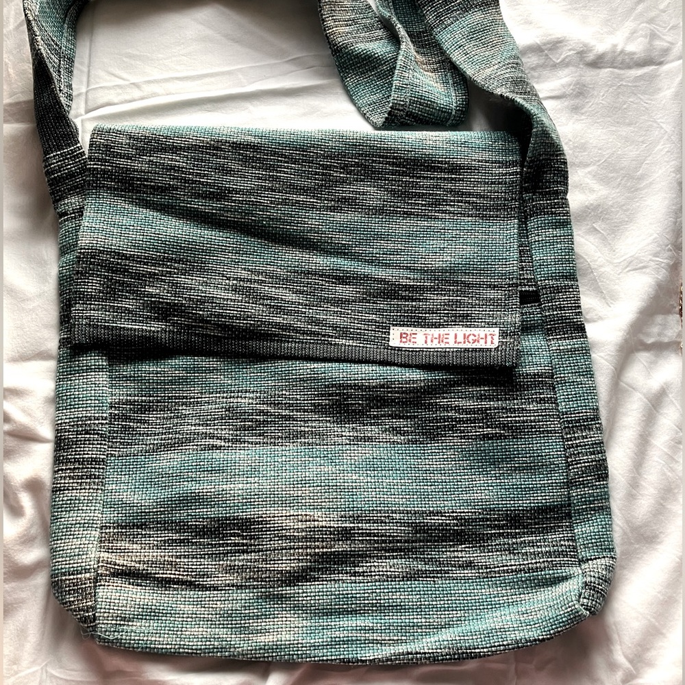 Striped Green Tote Bag